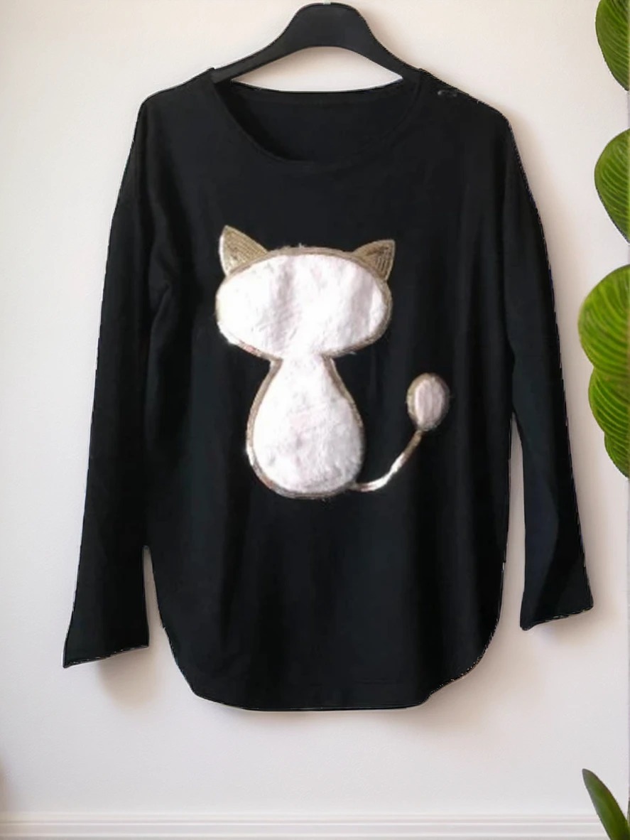 Majčka Kitty Črna UNI Velikost