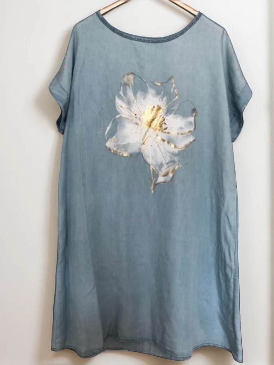 Tunika Obleka Orhideja UNI velikost