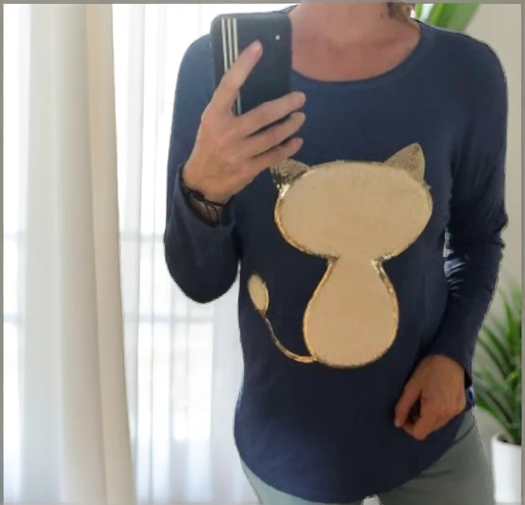 Majčka Kitty Modra UNI Velikost-trgovinadanija.si