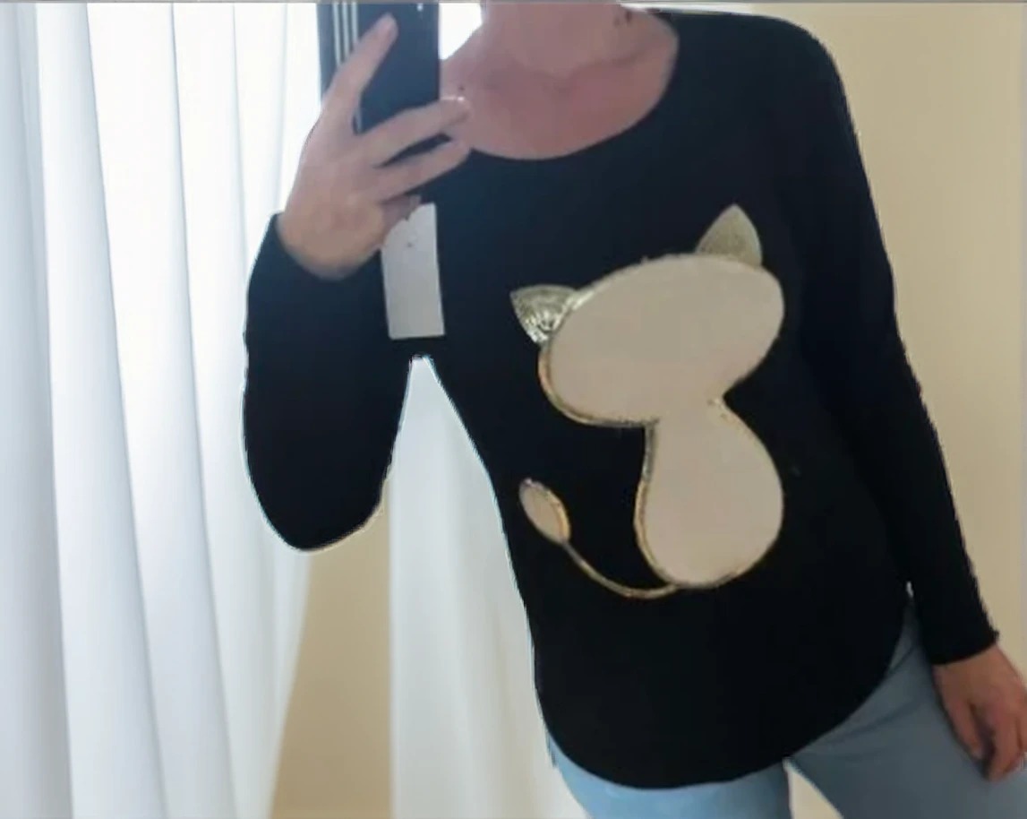 Majčka Kitty Črna UNI Velikost-trgovinadanija.si