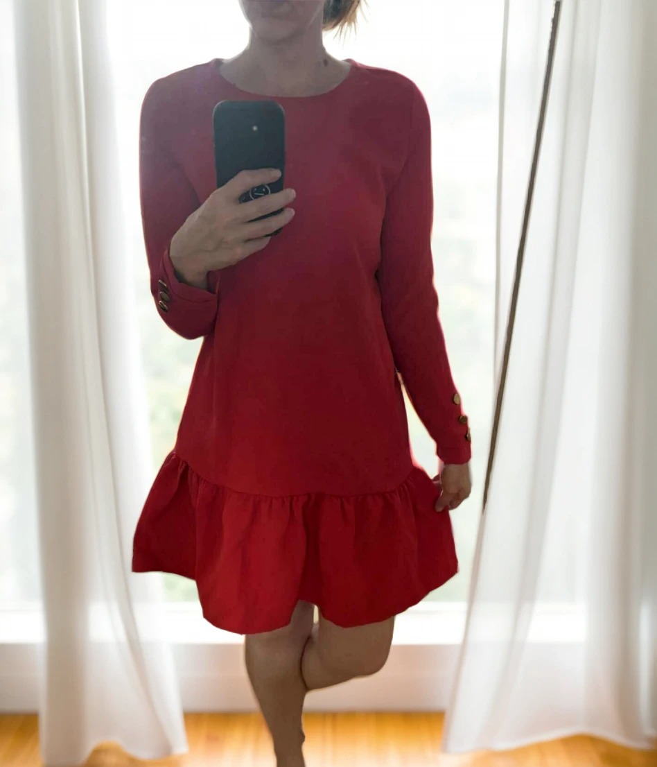 Obleka Celest Rdeča UNI Velikost-trgovinadanija.si