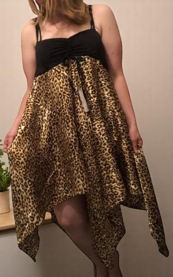 Obleka Leopard vzorec UNI Velikost-trgovinadanija.si