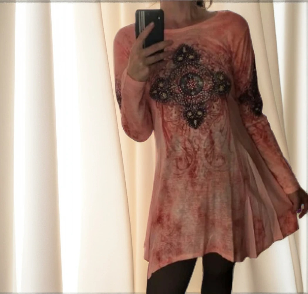 Tunika Obleka Maya Oranžna XL Velikost-trgovinadanija.si